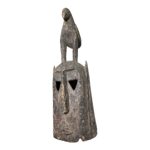 Antique 19th Century Hand Carved Dogon Tribe Mali African Figural Bird Mask 1800