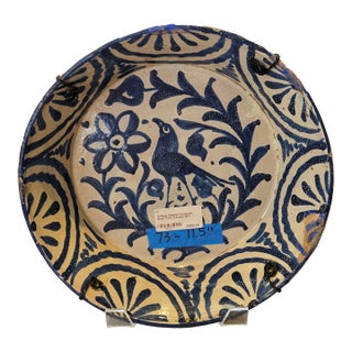 Mid 19th Century Spanish Ceramic Fajalauza Bowl From Granada For Sale