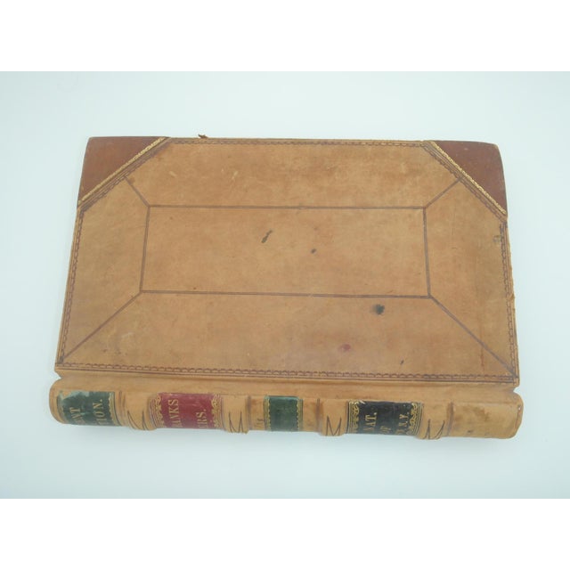 Antique Extra Large Leather Bank Ledger Cooperstown Ny 1879-80 For Sale - Image 4 of 14