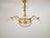 Antique Art Deco Glass and Bronze Chandelier, France, 1930s For Sale - Image 6 of 14