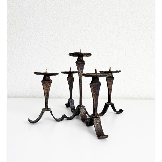 Mid 20th Century French Jean Royère Style Candelabra For Sale In Sacramento - Image 6 of 12