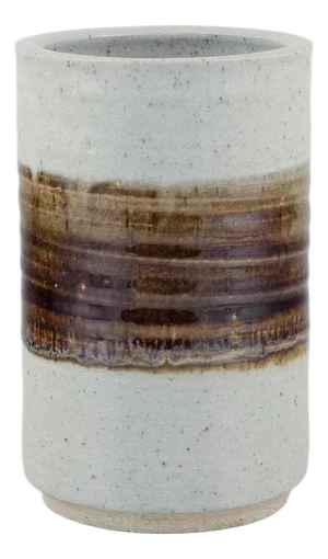 Ceramic Vase in Cylindrical Shape, 1980s