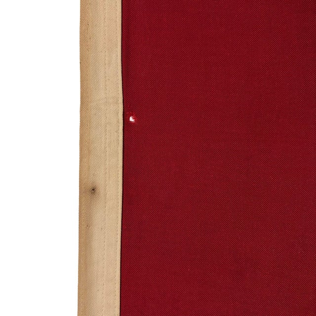 Vintage Cotton Flag of Morocco With Sewn Star For Sale - Image 4 of 6