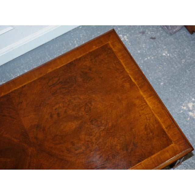 Large Georgian Burr Walnut Coffee Table from Brights of Nettlebed London For Sale - Image 11 of 18