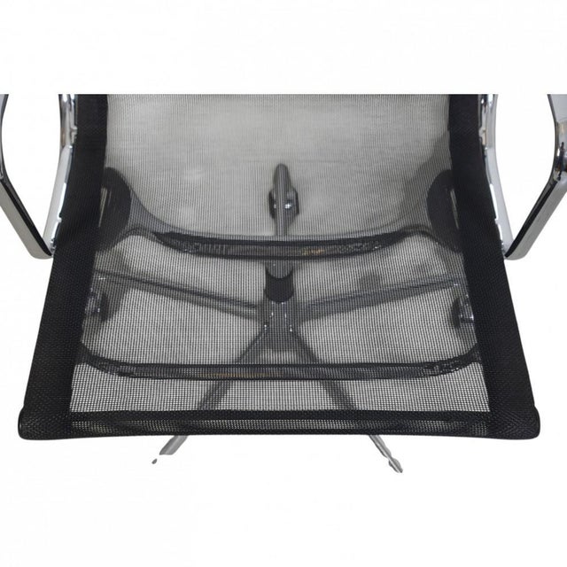 EA-117 Office Chair in Black Mesh from Charles Eames, 2002 For Sale - Image 4 of 17
