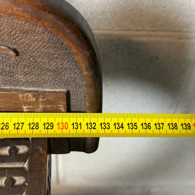 Savonarola Bench in Carved Wood For Sale - Image 13 of 15