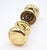 Mid 20th Century Reclaimed Classic 1.75 In. Polished Brass Door Knob Set For Sale - Image 5 of 5