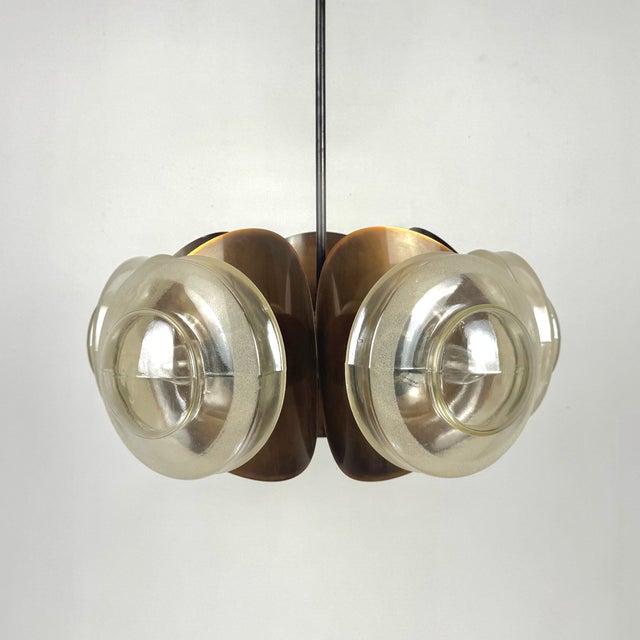 Copper Brutalist Copper Pendant Light, 1970s For Sale - Image 8 of 8
