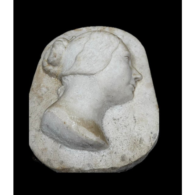 White Unknown, Profile of a Woman, 1880, Marble For Sale - Image 8 of 11