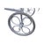Mid-Century Modern Vintage Salterini Wrought Iron Bar Cart, Attributed For Sale - Image 3 of 6