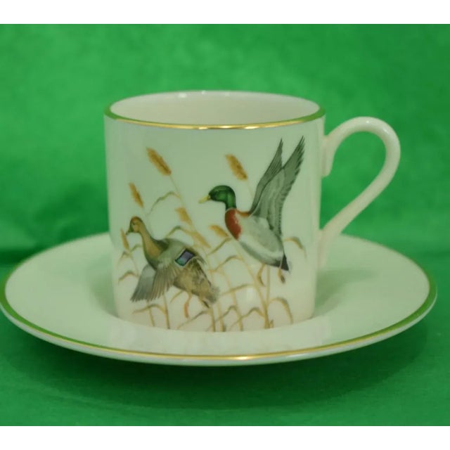 1950s Set of 6 Circa 1950s Abercrombie & Fitch Pickard China Demitasse Cups & Saucers - 12 Pc For Sale - Image 5 of 11