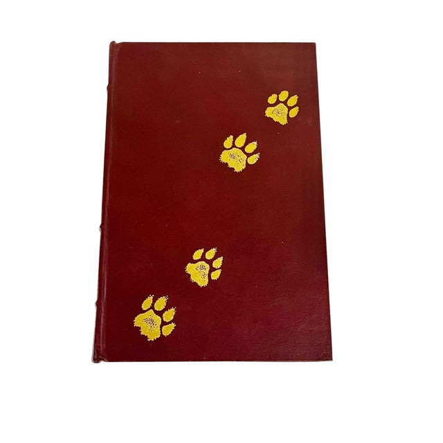 Set of 5 Leather Bound Safari African Hunting Theme Books For Sale - Image 10 of 13