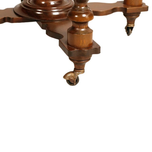 Italian Cocktail Bar Cart on Decorated World Map, 1950s For Sale - Image 11 of 12