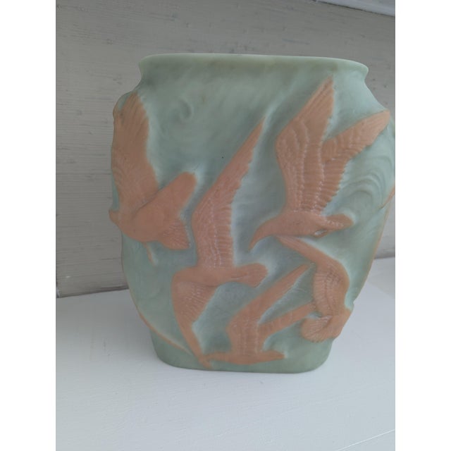 Art Deco Phoenix Consolidated Art Glass Vase For Sale - Image 3 of 5