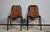 1960s Set of Metal and Leather Chairs, 1960 For Sale - Image 5 of 18