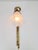 Art Noveau Brass Wall Sconce Light with Flowers and Ribbons, France, 1930s For Sale - Image 10 of 18