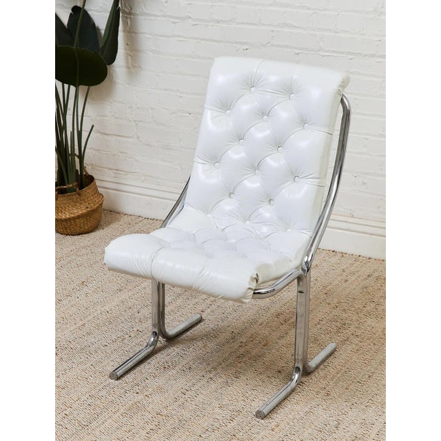 Metal 1970’s Daystrom Chrome Cantilever Chairs For Sale - Image 7 of 12