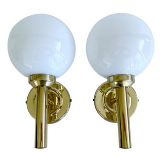 Vintage Danish Glass Sconces from Abo Randers, 1960s, Set of 2 For Sale