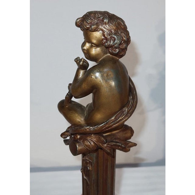 A. Moreau, L’Insouciant et la Rêveuse, Late 1800s, Bronzes, Set of 2 For Sale - Image 15 of 18