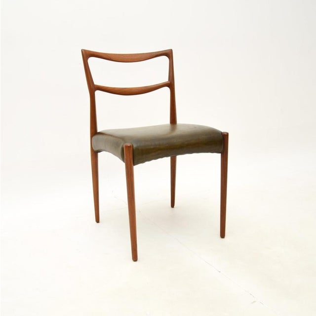 Danish Teak and Leather Chairs attributed to Henry Klein for Bramin, 1960s, Set of 2 For Sale - Image 6 of 11