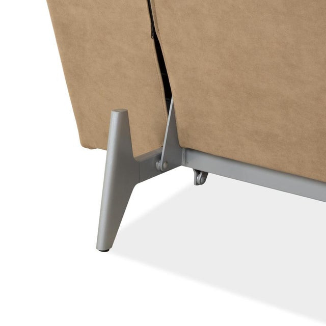 Metal Khaki Fabric Nomad Two-Seater Sleeper Sofa with Manual Function from Ligne Roset For Sale - Image 7 of 13