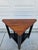 American Ethan Allen Cherry Top American Impressions Triangular Side Table For Sale - Image 3 of 9