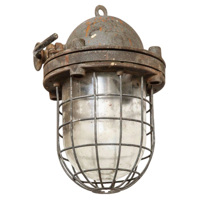 Industrial Factory Lighting, 1950s For Sale