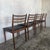 Wood Teak Ladder-Back Dining Chairs, 1960s, Set of 4 For Sale - Image 7 of 7