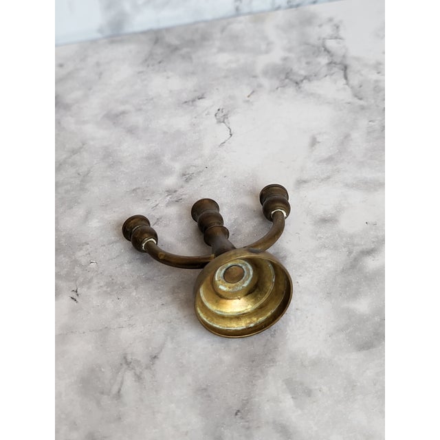 1980s 1980s Miniature Brass 3-Arm Candelabra Dollhouse Furniture For Sale - Image 5 of 9