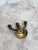 1980s 1980s Miniature Brass 3-Arm Candelabra Dollhouse Furniture For Sale - Image 5 of 9