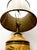 Chinoiserie Mid 20th Century Paul Hanson Chinoiserie Ocher Yellow Ceramic Table Lamp With Original Shade For Sale - Image 3 of 11