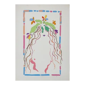 Pastel Flowers, Frank Gallo Screen Print