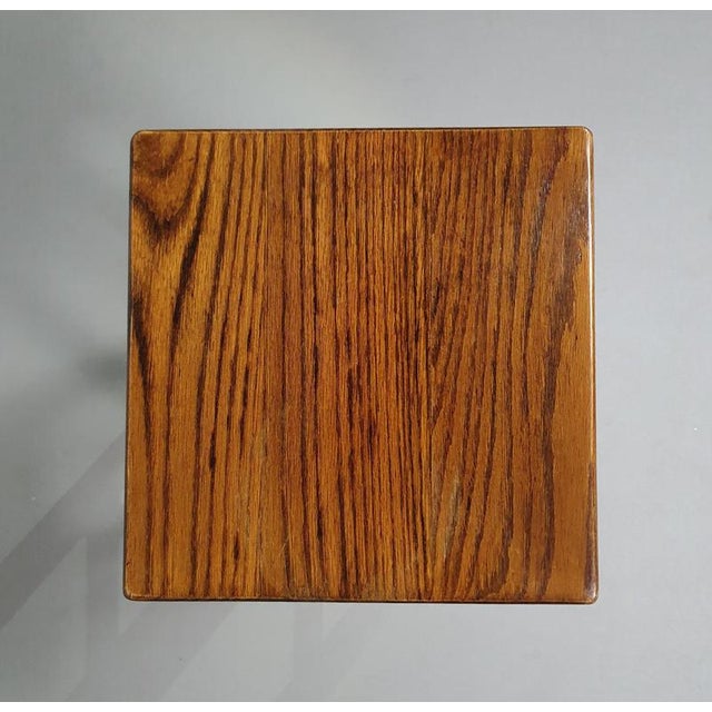 Oak Stools, 1960s, Set of 3 For Sale - Image 14 of 18