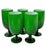1960s Vintage Carlo Moretti Italian Green Goblets - Set of 5 For Sale - Image 10 of 10
