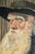 Captivating Bearded Man With Hat Antique Oil Painting Rustic Home Decor For Sale - Image 4 of 15