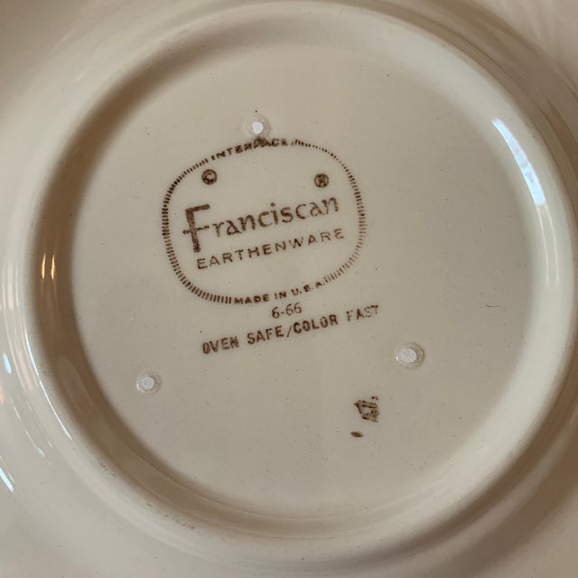 Vintage Franciscan Desert Rose Tea Cups and Matching Saucers and Plates - 15 PCS For Sale In Chicago - Image 6 of 6