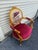 1960s Vintage Set of 2 Louis XVI Armchairs, Hand-Carved Gilded Frame, Velvet Upholstery For Sale - Image 5 of 8