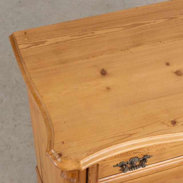 Late 19th Century 19th Century Danish Waxed Pine Chest of Four Drawers For Sale - Image 5 of 13