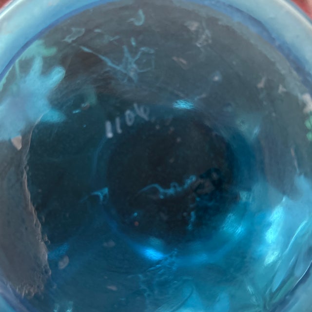 Art Nouveau Antique Fenton Handblown Hand-Painted Lemonade Pitcher, Circa 1915 For Sale - Image 3 of 3