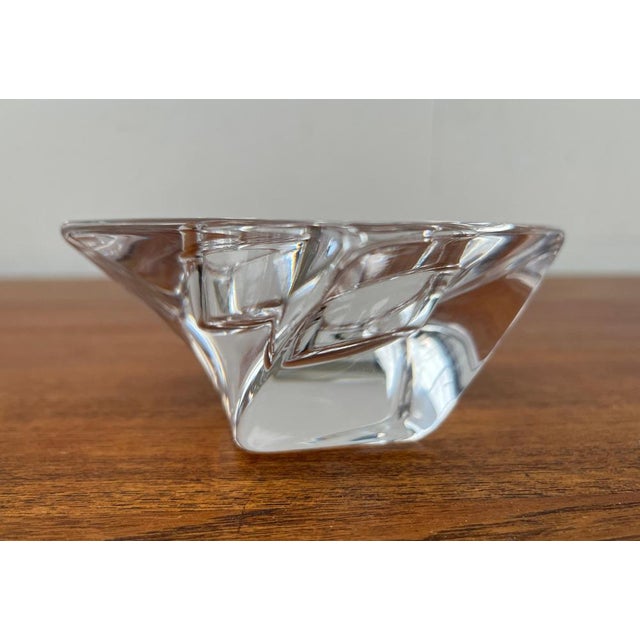 Vintage Tornado Series Crystal Glass Candleholder by Jan Johanssen for Orrefors, Sweden For Sale - Image 13 of 18