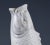 19th Century Japanese Hirado Porcelain Leaping White Koi For Sale - Image 4 of 6
