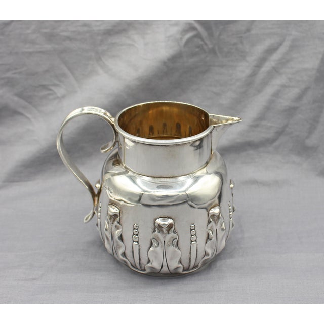 Traditional 1888 Sterling Silver Milk Jug Retailed by Mappin Bros For Sale - Image 3 of 8