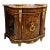 Monumental French Louis XVI Display Commode Cabinet With Marble Top, Glass Side Panels, Gold Leaf & Bronze Ormolu For Sale