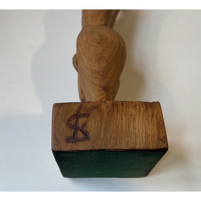 Wood Folk Art Phallus Male Torso Sculpture in Carved Wood, 1970s For Sale - Image 7 of 11