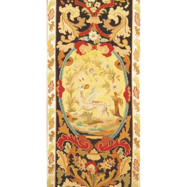 Antique Circa 1880 Set of Five 19th Needlepoint Panels 1'3 X 3'10 For Sale - Image 4 of 4