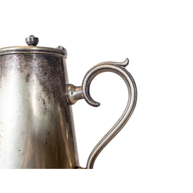 Antique Pewter Serving Pitcher For Sale - Image 4 of 6