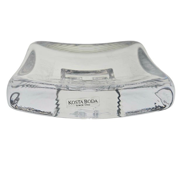 Mid-Century Modern Kosta Boda Bertil Vallien Days of the Week Friday Two Faces Dish 4.25" For Sale - Image 3 of 7
