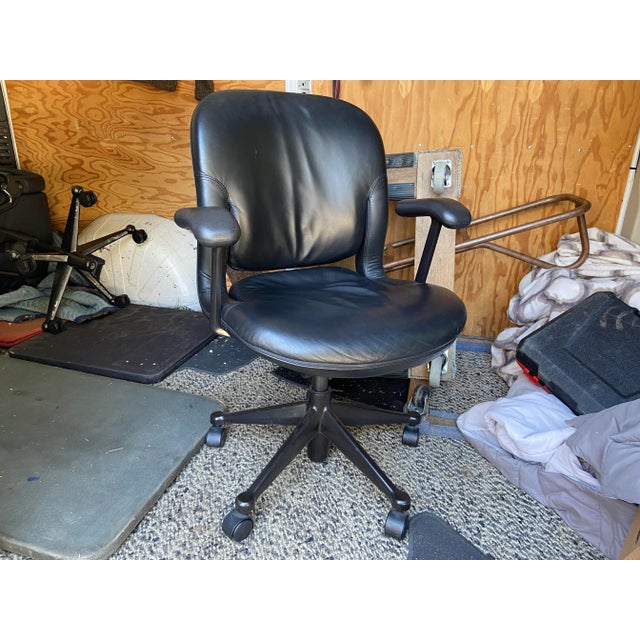 Vintage Herman Miller Equa Leather Office Chair For Sale - Image 9 of 10