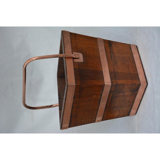 Victorian Oak Coal Bucket, 1870s For Sale - Image 6 of 13