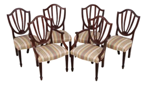 Set of 6 Baker Historic Charleston Mahogany Dining Chairs